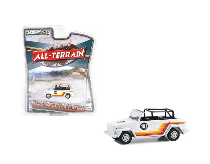 1974 Volkswagen Type 181 (The Thing) White - Series All Terrain - Greenlight - Scala 1/64
