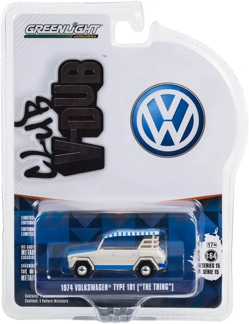 1974 Volkswagen Type 181 (The Thing) White with Soft Roof - Club V-Dub - Greenlight - Scala 1/64