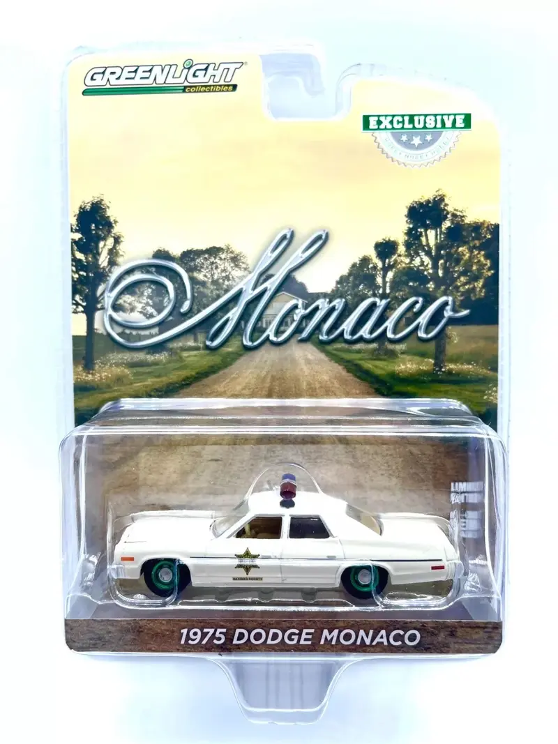 1975 Dodge Monaco (Green Wheels) Police Hazzard County - Greenlight - Scala 1/64