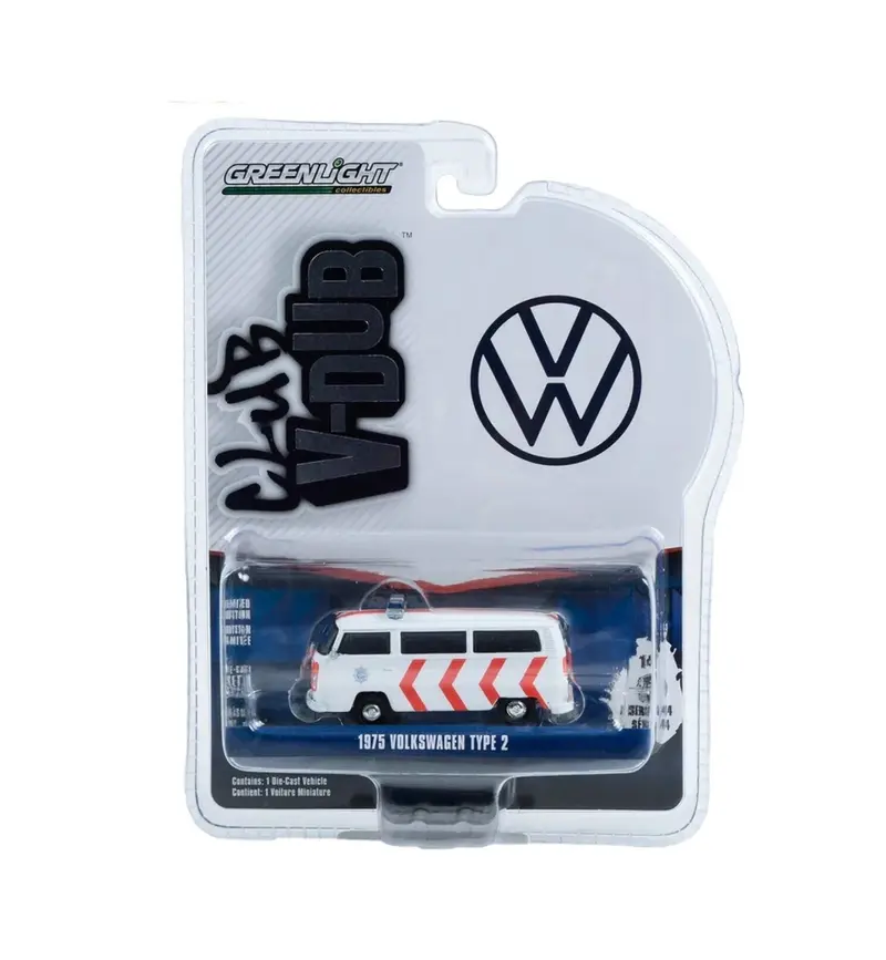 1975 Volkswagen Type 2 Police - Club V-Dub - Greenlight Collectibles - Scala 1/64