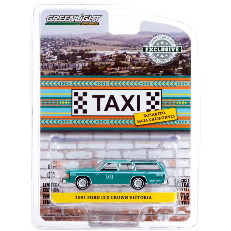 1991 Ford Ltd Crown Victoria Taxi - Hobby Exclusive - Greenlight - Scala 1/64
