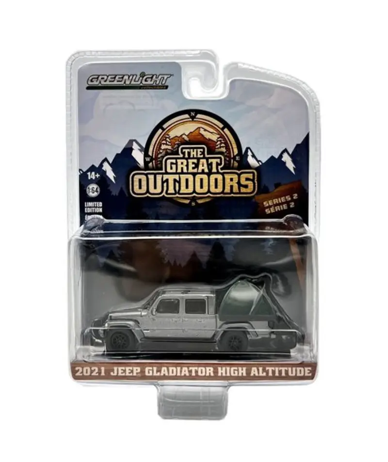 2021 Jeep Gladiator High Altitude Series The Great Outdoors - Greenlight - Scala 1/64