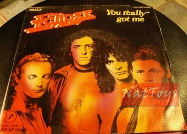 7" 45 GIRI Eclipse YOU REALLY GOT ME/BORN TO BE WILD (Italy 1978) - EX/EX