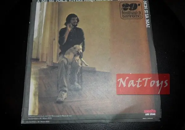 7" 45 GIRI Fanigliulo A ME MI PIACE VIVERE ALLA GRANDE/NON SI SA MAI Sanremo 79