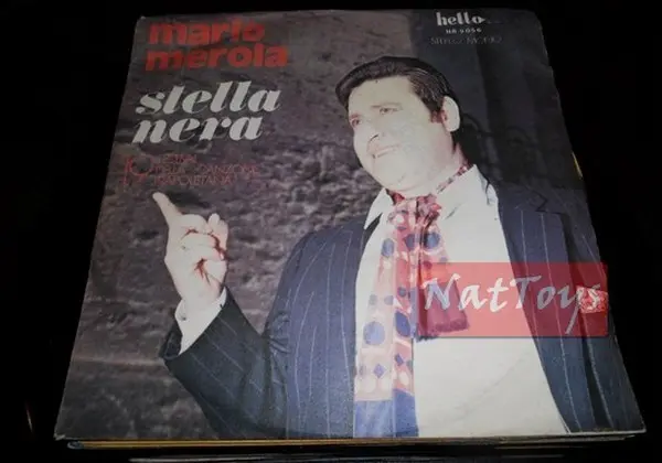 7" 45 GIRI Mario Merola STELLA NERA/CIELO E MARE (Italy 1971 HR 9056) - EX/EX