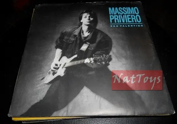 7" 45 GIRI Massimo Priviero SAN VALENTINO/ROCK BAND (Italy 1988) - NM/NM