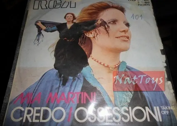 7" 45 GIRI Mia Martini CREDO/OSSESSIONI (TAKING OFF) (Italy 1972, RCA) - VG/EX