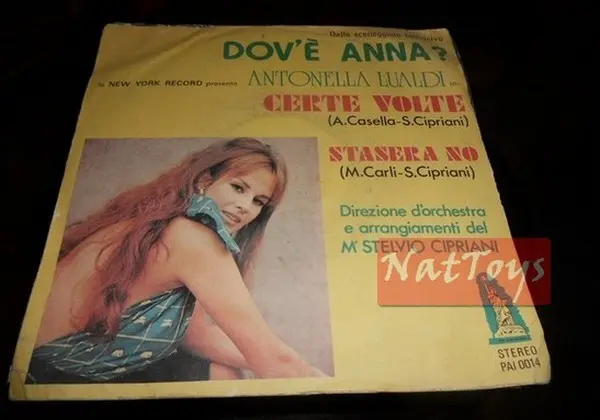 7" 45 GIRI Oliver Onions Sandokan/Stelvio Cipriani Dov'e Anna? (1976 RCA) G - VG