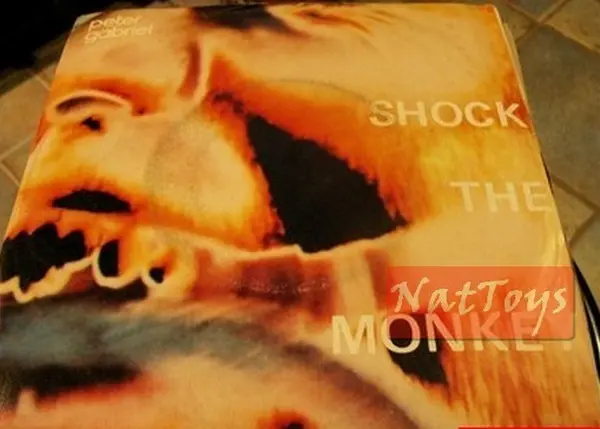 7" 45 GIRI Peter Gabriel SHOCK THE MONKEY/SOFT DOG (Italy 1982) - EX/EX