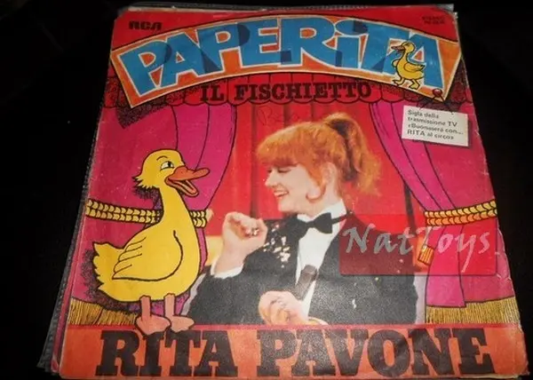 7" 45 GIRI Rita Pavone PAPERITA/IL FISCHIETTO (Italy 1979) EX/EX colonna sonora