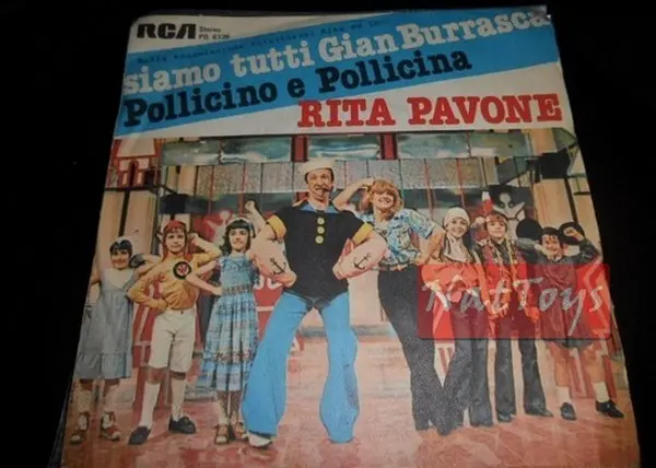 7" 45 GIRI Rita Pavone SIAMO TUTTI GIANBURRASCA/POLLICINO E POLLICINA 1977 EX/NM