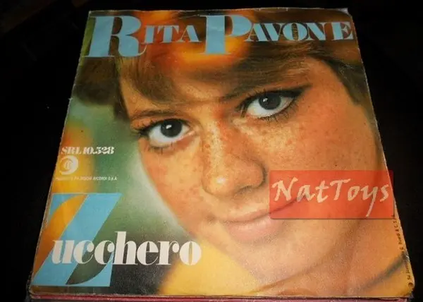 7" 45 GIRI Rita Pavone ZUCCHERO/NOSTALGIA (Italy 1969, RICORDI SRL 10.528) EX/EX
