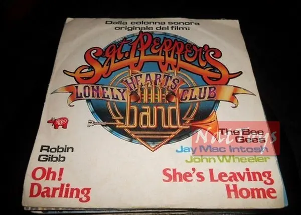 7" 45 GIRI Robin Gibb OH! DARLING/Bee Gees SHE'S LEAVING HOME 1978 - EX/EX