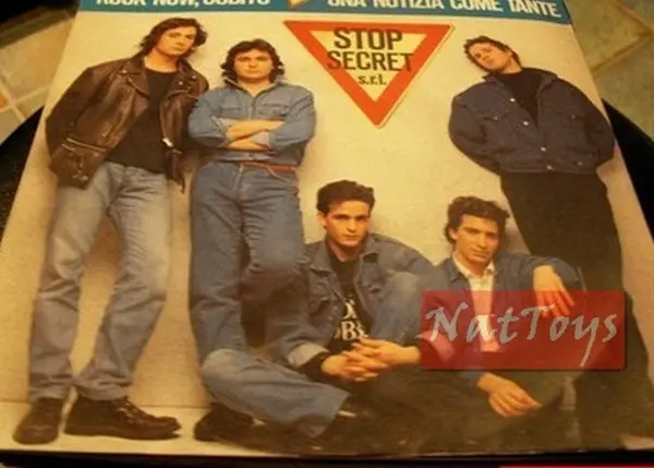 7" 45 GIRI Stop Secret S.r.l. ROCK NOW, SUBITO/UNA NOTIZIA COME TANTE 1990 NM/NM
