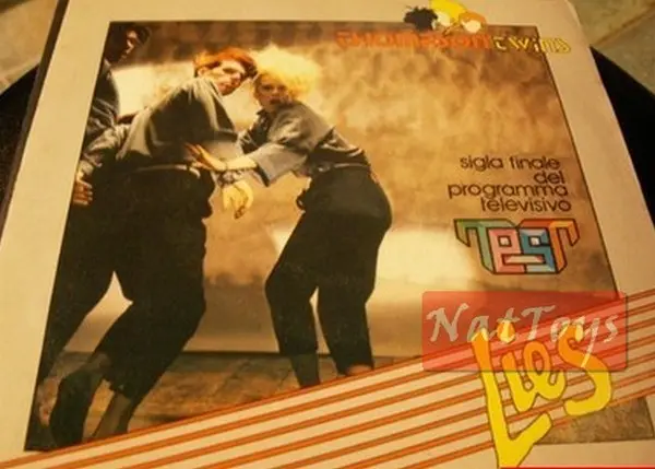7" 45 GIRI Thompson Twins LIES/BEACH CULTURE (Italy 1983) - NM/NM colonna sonora