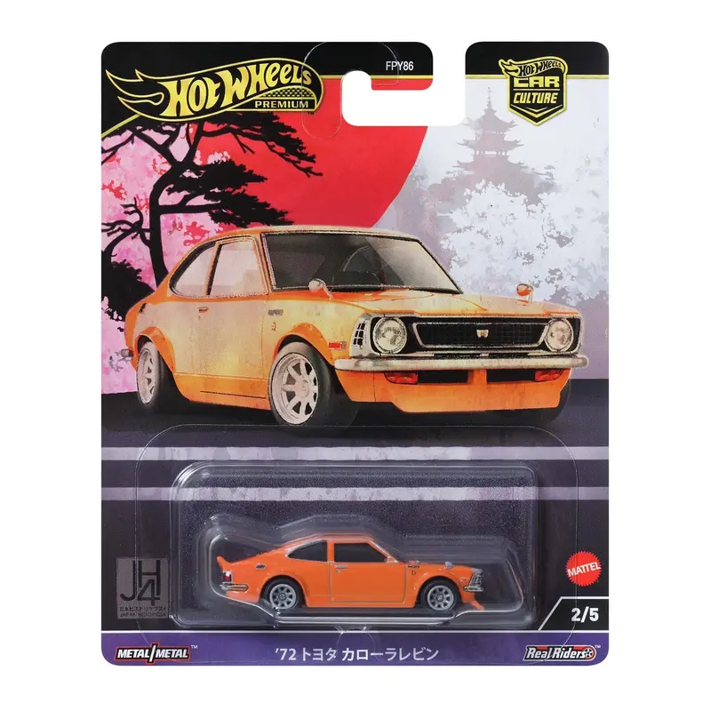 '72 Toyota Corolla Levin - Japan Historics - Hot Wheels Premium - Scala 1/64