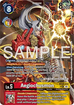 Aegiochusmon (BT24-014) - Time Stranger (Alternative Art) [BT-24-014]