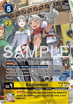 Aegiomon (BT24-034) - Time Stranger (Alternative Art) [BT-24-034]