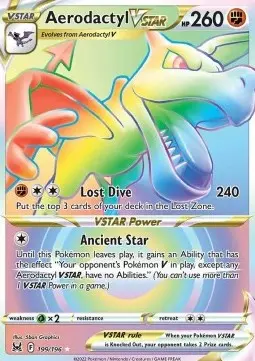 Aerodactyl V ASTRO - Origine Perduta (Secret Rare) [LOR-199]