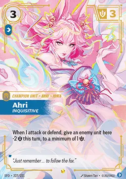 Ahri, Inquisitive - Spiritforged (Showcase) [SFD-227]