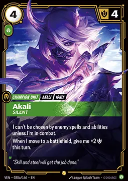Akali, Silent - Vendetta (Showcase) [VEN-038a]