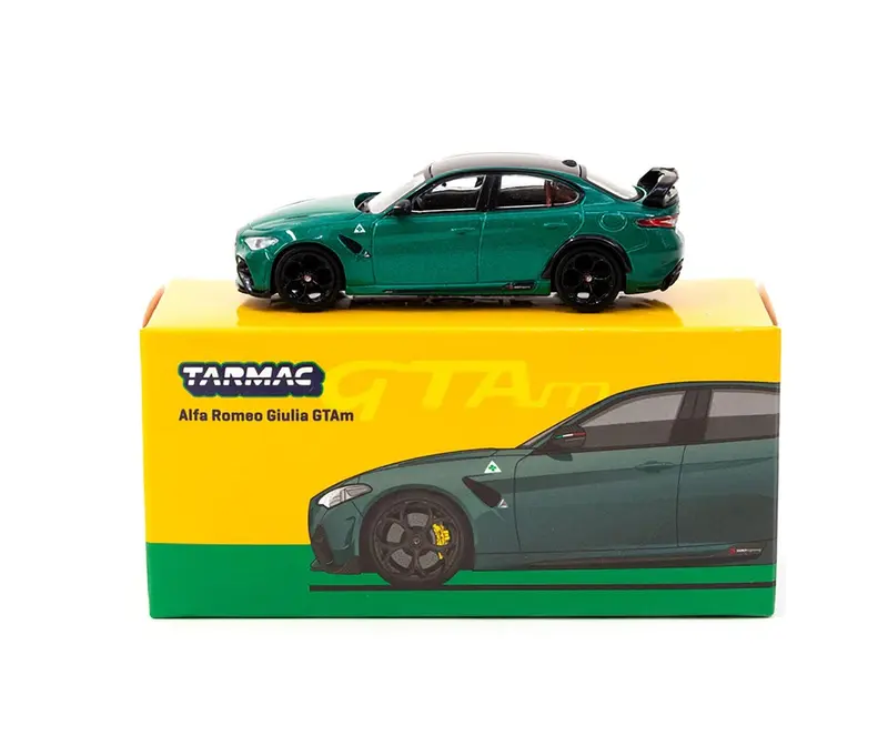 Alfa Romeo Giulia GTAm Green metallic - Tarmac Works - Scala 1/64 T64G-TL031-MGR