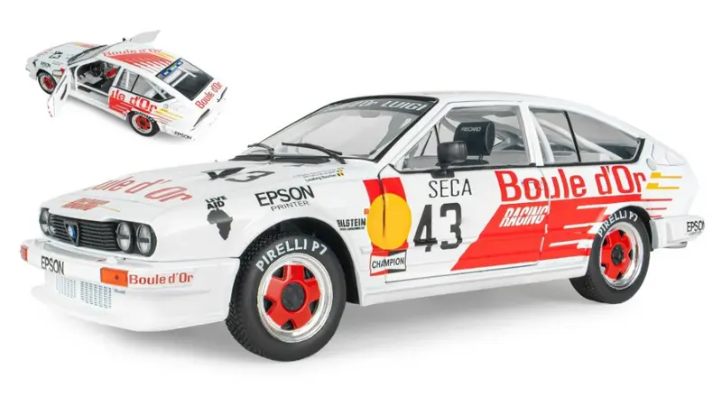 ALFA ROMEO GTV6 WHITE N43 24H SPA 1985 DE DRYVER-BOUCHER-BOUCHER 1