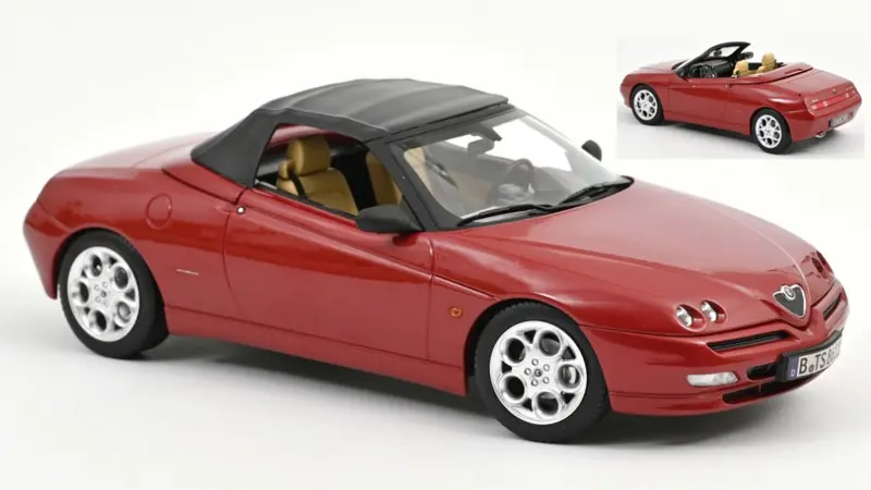 ALFA ROMEO SPIDER 1999 PROTEO RED METALLIC 1
