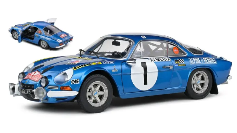 ALPINE A110 1600S N.1 RALLY MONTE CARLO 1972 THERIER-ROURE 1