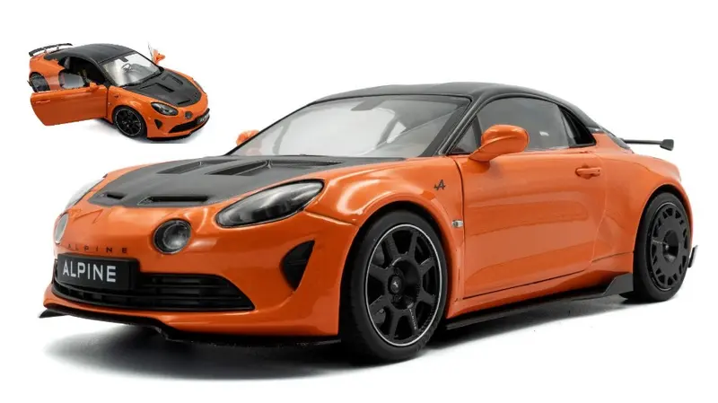 ALPINE A110 RADICALE COUPE 2024 ORANGE/BLACK 1