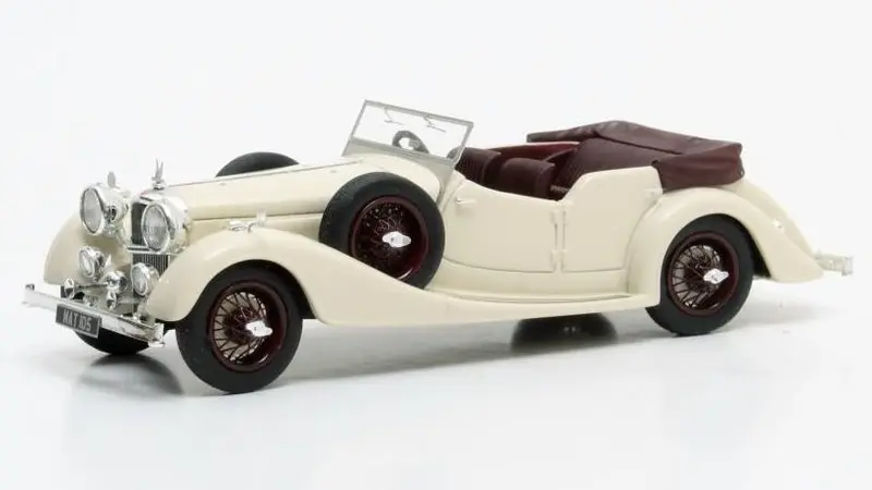 ALVIS 4.3 LITRE CROSS & ELLIS TOURER WHITE/BROWN 1938 1