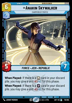 Anakin Skywalker, Champion of Mortis - Leggende della Forza (Legendary) [LOF-070]