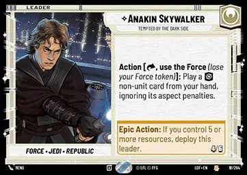 Anakin Skywalker, Tentato Dal Lato Oscuro - Leggende della Forza (Rare) [LOF-018]