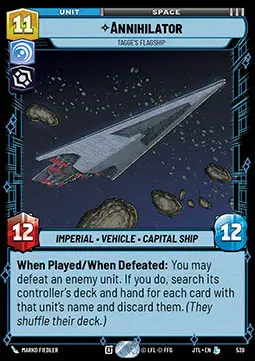 Annihilator, Ammiraglia Di Tagge - Salto nell'Iperspazio (Legendary) [JTL-539]