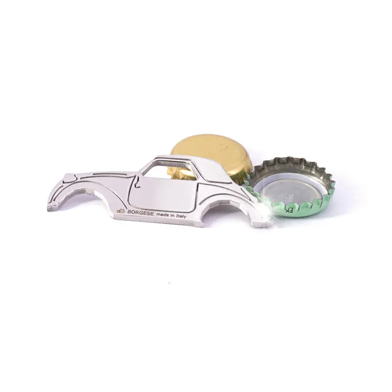 Apribottiglia Fiat 500 Topolino Acciaio Inox Lucido Cod. S143A177