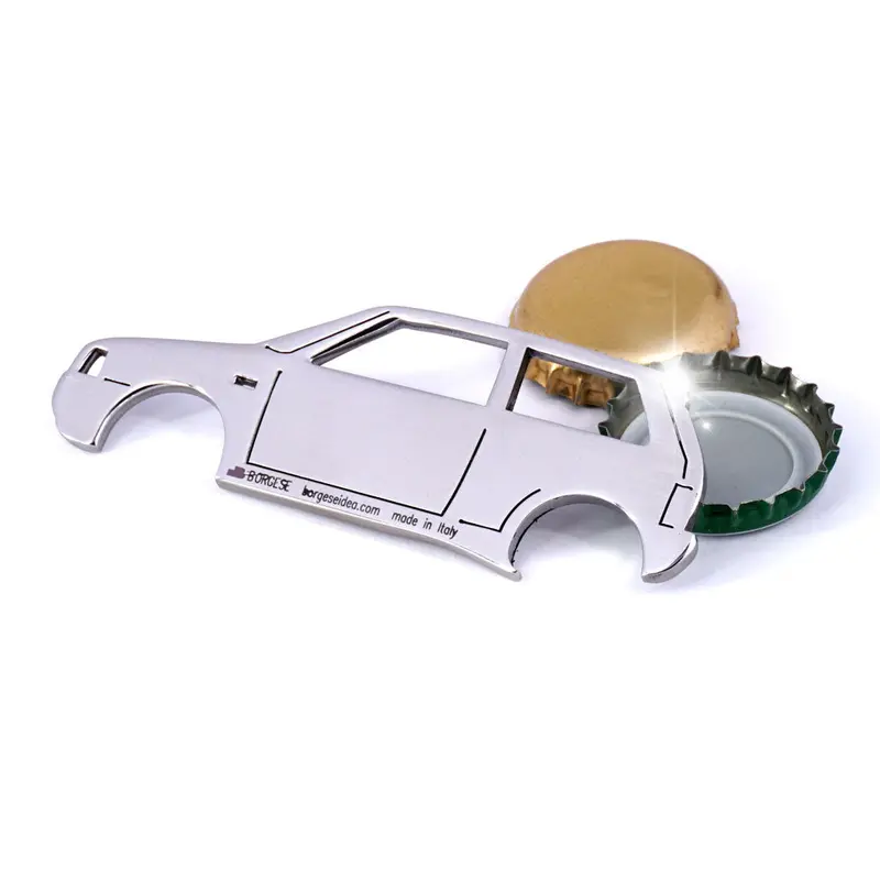 Apribottiglia Fiat Uno Turbo Cod. S143A095 Acciaio Inox Lucido