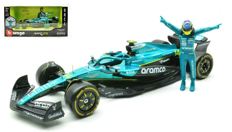 ASTON MARTIN AMR 25 N.14 2025 FERNANDO ALONSO WITH FIGURE 1