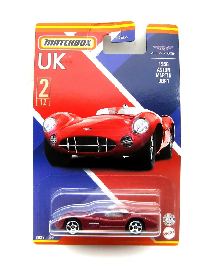 Aston Martin DBR1 1956 Red UK Series - Matchbox - Scala 1/64 Circa