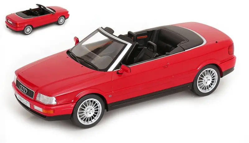 AUDI CABRIOLET 1991 RED 1