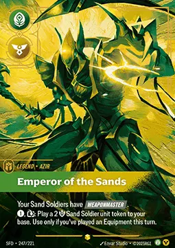 Azir, Emperor of the Sands - Spiritforged (Showcase) [SFD-247]