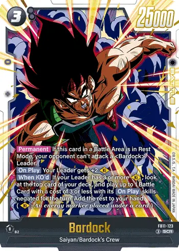 Bardock (FB11-123)  (V.1 - Secret Rare) - Brightness of Hope [Fusion World] (Secret Rare) [FB11-FB11-123]