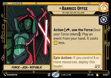 Barriss Offee, Diventare I Cattivi - Leggende della Forza (Rare) [LOF-013]