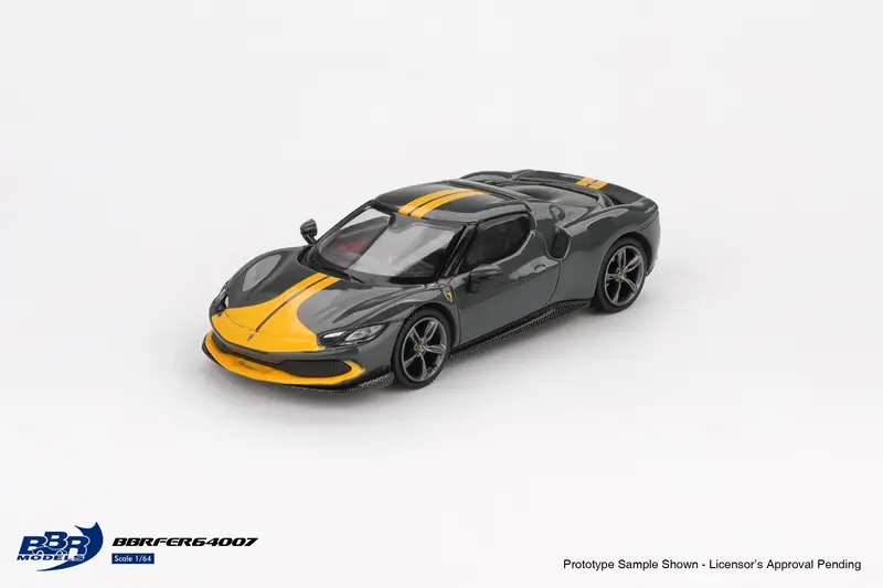 BBR Models - Ferrari 296 GTB Assetto Fiorano Grigio Scuro 2024 - Scala 1/64 BBRFER64007
