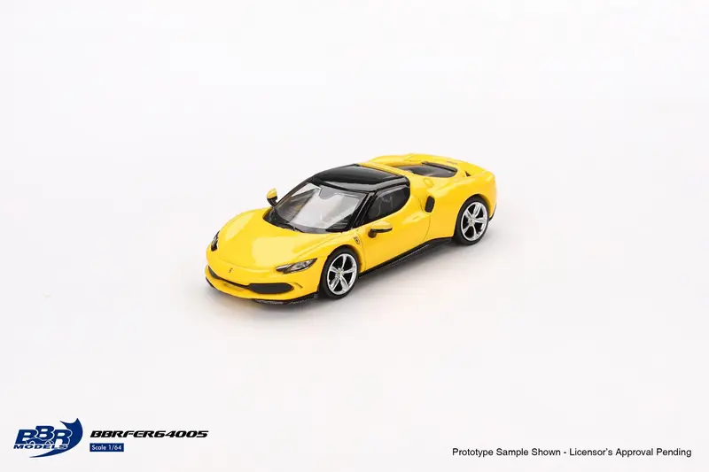 BBR Models - Ferrari 296 GTB Giallo Modena 2024 - Scala 1/64 BBRDIE64005 EAN 8055598830289