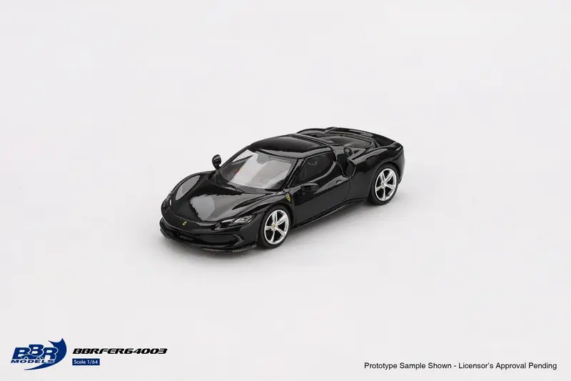 BBR Models - Ferrari 296 GTB Nero Daytona 2024 - Scala 1/64 BBRDIE64003