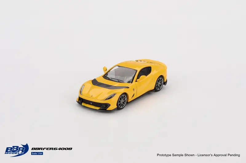 BBR Models - Ferrari 812 Giallo Modena Competizione 2021 - Scala 1/64 BBRFER64008