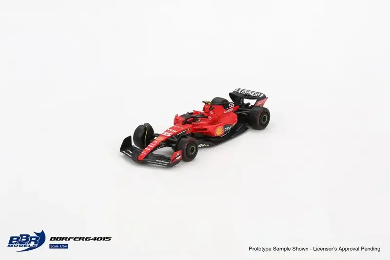 BBR Models - Ferrari SF23 #55 Carlos Sainz Bahrain GP 2023 - Scala 1/64 BBRFER64015