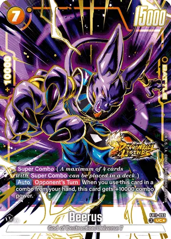 Beerus (FB11-093)  (V.2 - Feature Rare) - Brightness of Hope [Fusion World] (Feature Rare) [FB11-FB11-093]