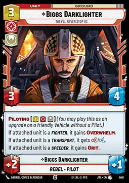 Biggs Darklighter, Non Ci Fermeranno Mai - Salto nell'Iperspazio (Uncommon) [JTL-648]