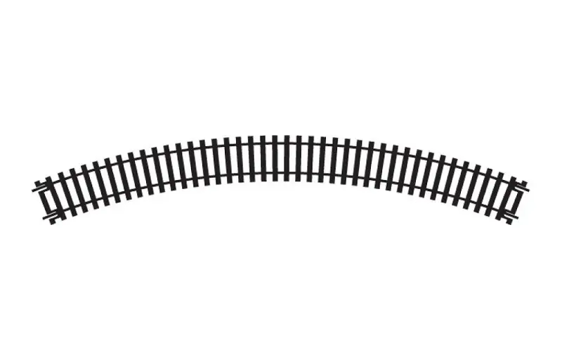 BINARIO DOPPIO CURVO RAGGIO 1 mm 371 ARCO 45° 1